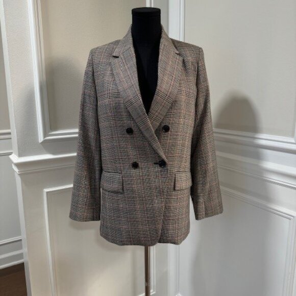 FRAME Oversized double breasted boyfriend blazer. XS EUC - Picture 2 of 7